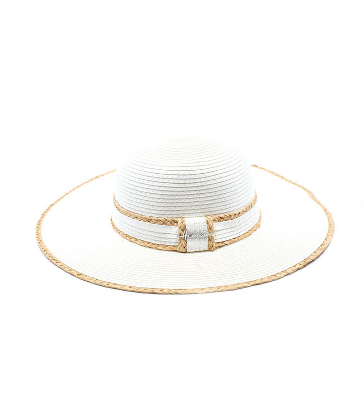 Herman Headwear Capeline weiß Stroh Herman Headwear Capeline weiß Stroh